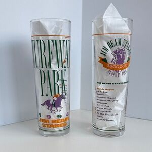 Jim Beam Stakes Turfway Park Glass Set